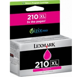 Lexmark Cartuccia inkjet alta resa return program 210XL magenta 14L0176E