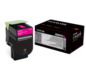 Lexmark Toner alta resa 800H3 magenta 80C0H30
