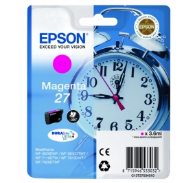 Epson Cartuccia inkjet Sveglia DuraBrite Ultra Ink 27/blister RF+AM magenta C13T27034020