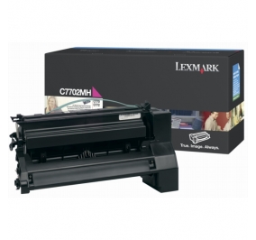 Lexmark Toner alta resa magenta C7702MH