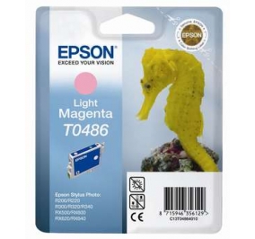 Epson Cartuccia inkjet blister RS+RF T0486 magenta chiaro C13T04864020