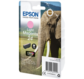 Epson Cartuccia inkjet Elefante Claria Photo HD 24 magenta chiaro C13T24264012