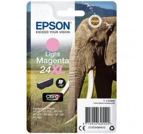 Epson Cartuccia inkjet alta capacit Elefante Claria Photo HD 24XL magenta chiaro C13T24364012
