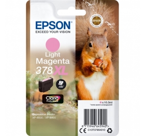Epson Cartuccia inkjet alta capacit Scoiattolo Claria Photo HD 378XL magenta chiaro foto C13T37964010
