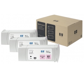 HP Conf. 3 cartucce inkjet dye 81 magenta chiaro C5071A