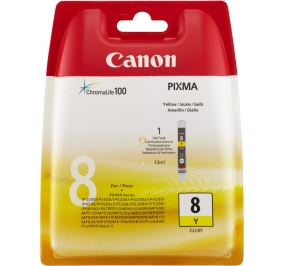 Canon Serbatoio inchiostro blister security Chromalife 100 CLI-8Y giallo 0623B026