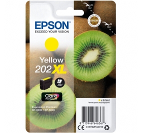 Epson Cartuccia inkjet alta capacit Kiwi Claria Premium 202XL giallo C13T02H44010