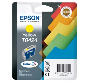 Epson Cartuccia inkjet ink pigmentato blister RS+RF DuraBrite T0424 giallo C13T04244020