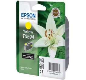 Epson Cartuccia inkjet ink pigmentato blister RS+RF Ultrachrome K6 T0594 giallo C13T05944020
