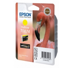 Epson Cartuccia inkjet ink pigmentato blister RS+RF Ultrachrome Hi-Gloss 2 T0874 giallo C13T08744020
