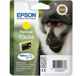 Epson Cartuccia inkjet ink pigmentato Scimmia DuraBrite Ultra T0894/blister RS+AM+RF giallo C13T08944021