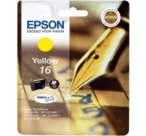 Epson Cartuccia inkjet ink pigmentato Penna e Cruciverba DuraBrite Ultra 16/blister RS+AM+RF giallo C13T16244020