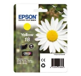 Epson Cartuccia inkjet Margherite Claria Home 18/blister RS+AM+RF giallo C13T18044020