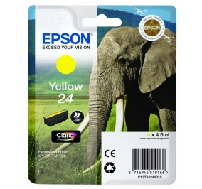 Epson Cartuccia inkjet Elefante Claria Photo HD 24/blister RS+AM+RF giallo C13T24244020