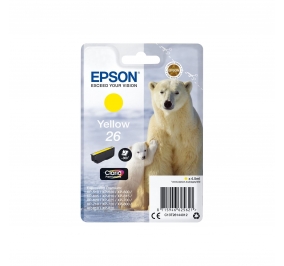 Epson Cartuccia inkjet Orso polare Claria Premium 26 giallo C13T26144012