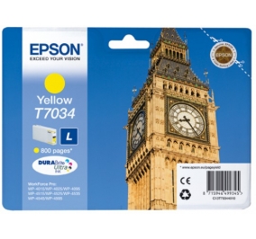 Epson Cartuccia inkjet standard ink pigmentato blister RS DuraBrite Ultra L T7034 giallo C13T70344010