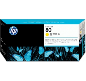 HP Testina di stampa dye + dispositivo di pulizia 80 giallo C4823A