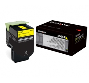 Lexmark Toner altissima resa 800X4 giallo 80C0X40