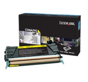 Lexmark Toner C746, C748 giallo C746A2YG