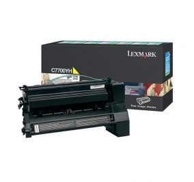 Lexmark Toner alta resa return program giallo C7700YH