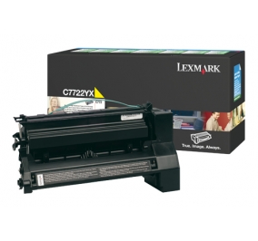 Lexmark Toner altissima resa giallo C7722YX