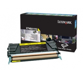 Lexmark Toner return program X746, X748 giallo X746A1YG