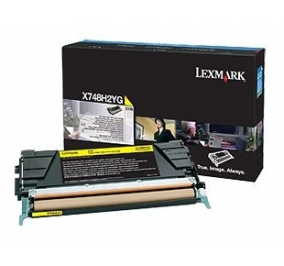 Lexmark Toner alta resa X748 giallo X748H2YG