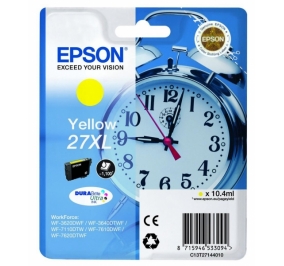 Epson Cartuccia inkjet alta capacit Sveglia DuraBrite Ultra Ink 27XL/blister RF+AM giallo C13T27144020