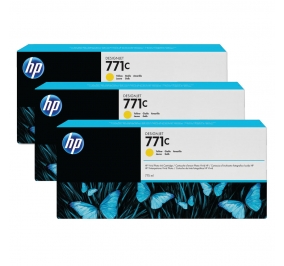 HP Conf. 3 cartucce inkjet 771C giallo B6Y34A