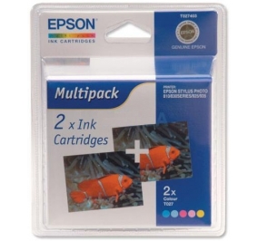Epson Conf. 2 cartucce inkjet blister A-M T027 colore C13T02740330
