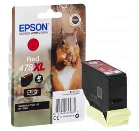 Epson Cartuccia inkjet alta capacit Scoiattolo Claria photo HD 478XL rosso C13T04F54010