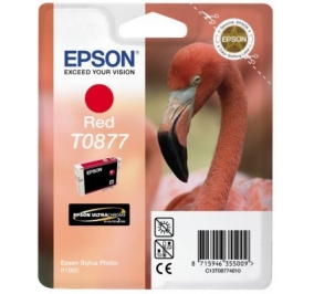 Epson Cartuccia inkjet ink pigmentato blister RS Ultrachrome Hi-Gloss 2 T0877 rosso C13T08774010