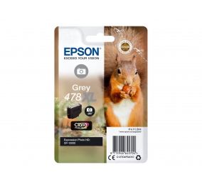 Epson Cartuccia inkjet alta capacit Scoiattolo Claria photo HD 478XL grigio C13T04F64010