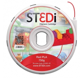 Stedi Filamento in bobina plastica PLA rosso ST-6001-00