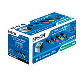 Epson Conf. 4 Toner Economy Pack 0268 nero+ciano+magenta+giallo C13S050268