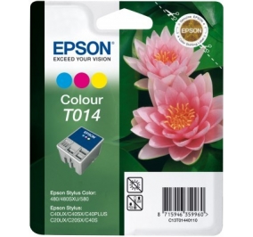 Epson Cartuccia inkjet blister RS+RF Stylus Color T014 3 colori C13T01440120
