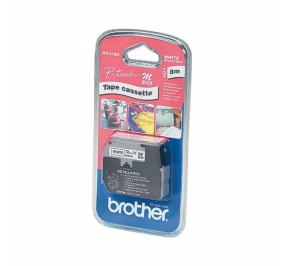 Brother Nastro 12 mm x 8 mt nero-bianco MK231BZ