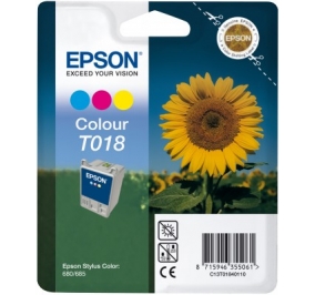 Epson Cartuccia inkjet blister RS+RF T018 3 colori C13T01840120