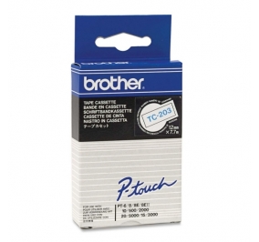 Brother Nastro TC203 blu-bianco TC203