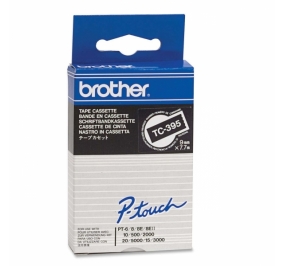 Brother Nastro TC395 bianco-nero TC395
