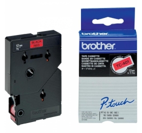 Brother Nastro TC401 nero-rosso TC401