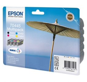 Epson Conf. 4 cartucce inkjet blister A-M T0445 nero+ciano+magenta+giallo C13T04454030