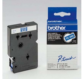 Brother Nastro TC595 bianco-blu TC595