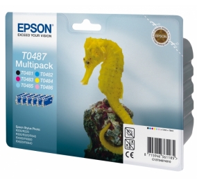 Epson Conf. 6 cartucce inkjet blister A-M T0487 6 colori C13T04874030