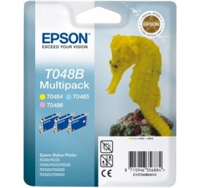 Epson Conf. 3 cartucce inkjet blister RS+RF T048B giallo+ciano-chiaro+magenta chiaro C13T048B4020