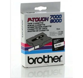 Brother Nastro TX221 nero-bianco TX221