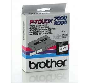 Brother Nastro TX231 nero-bianco TX231