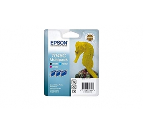 Epson Conf. 3 cartucce inkjet blister A-M T048C nero+ciano+magenta C13T048C4030