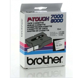 Brother Nastro TX251 nero-bianco TX251