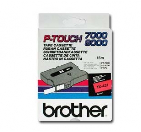 Brother Nastro TX431 nero-rosso TX431